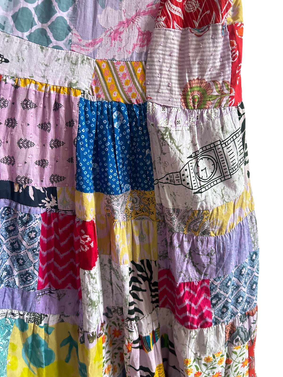 Cotton Patchwork Skirt