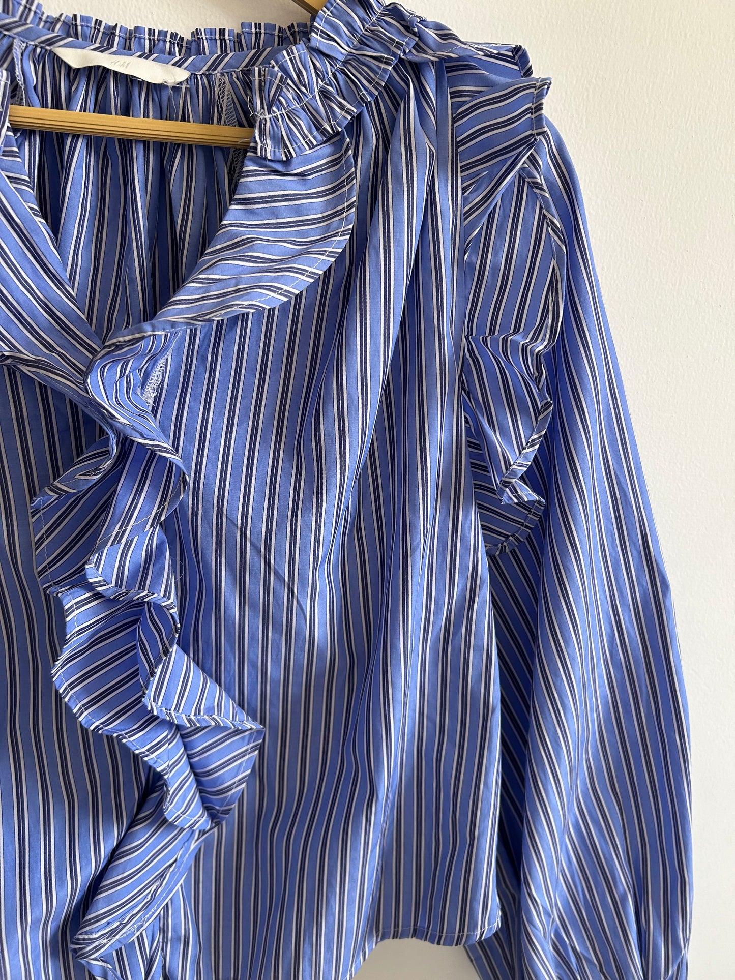 Ruffle Striped Top