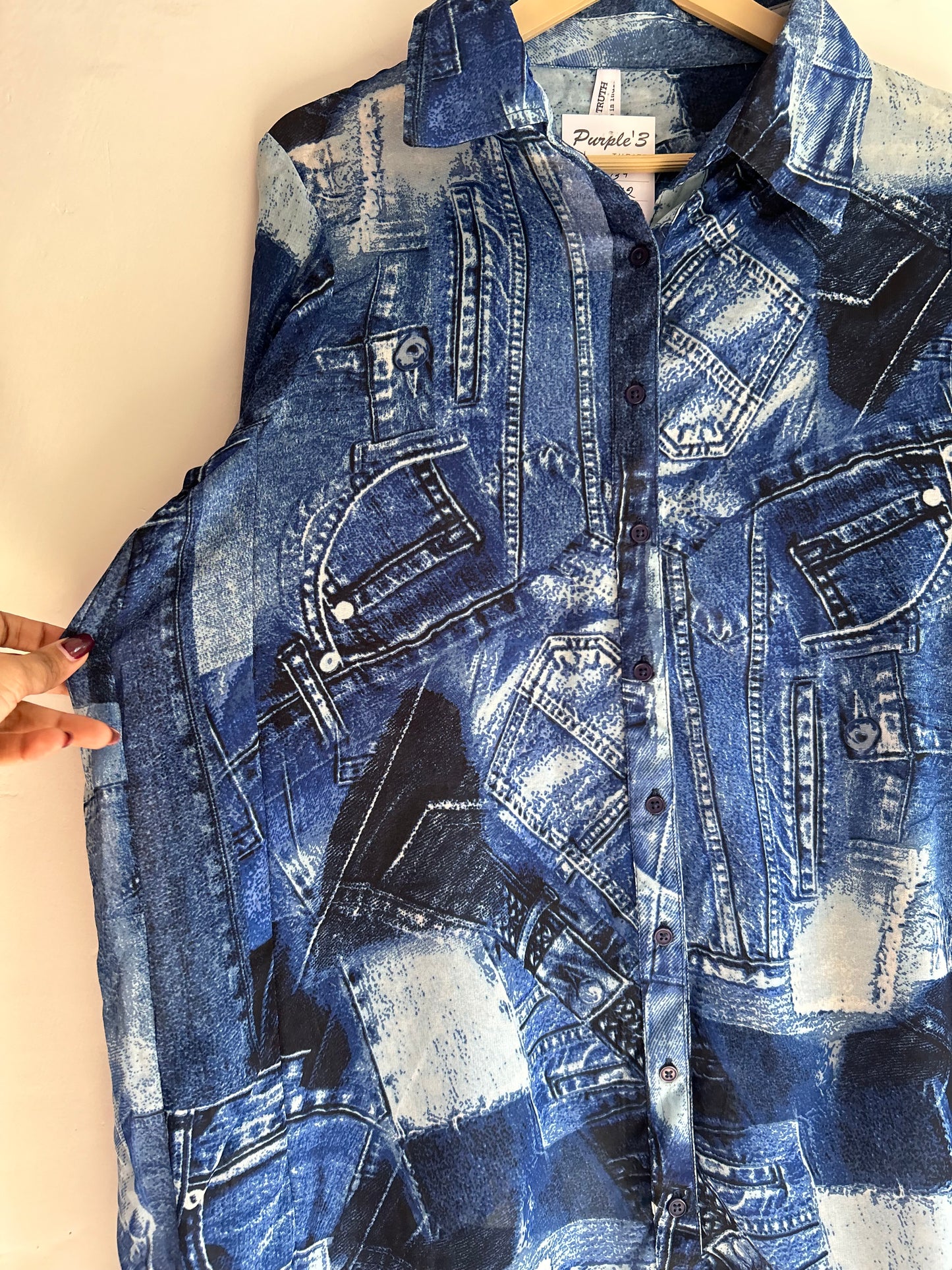 Denim Print Shirt
