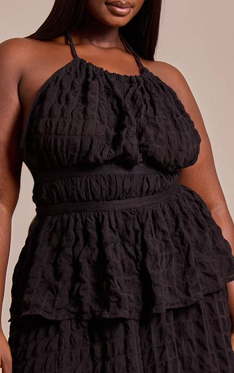 PRETTY LITTLE THING Popcorn Backless Top