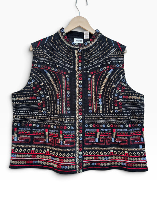 Embroidered Vest: 44”