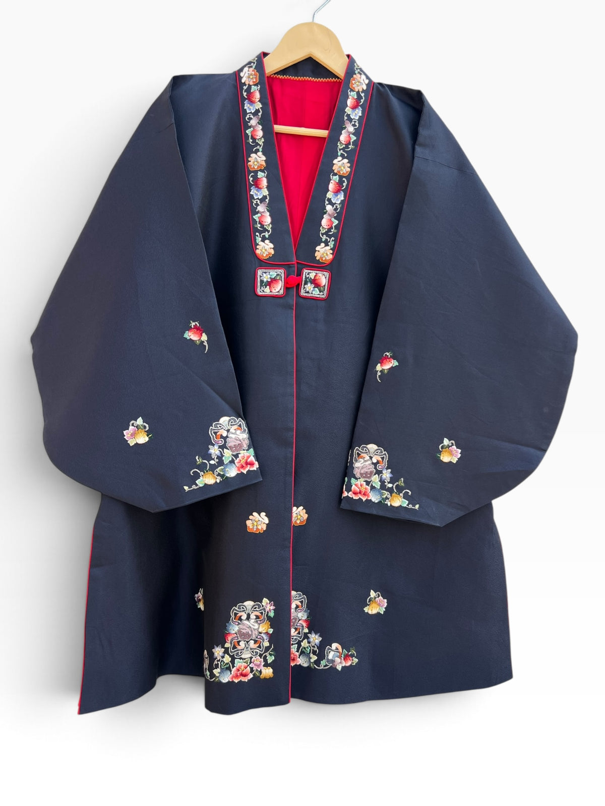 Blue Floral Jacket: 42”