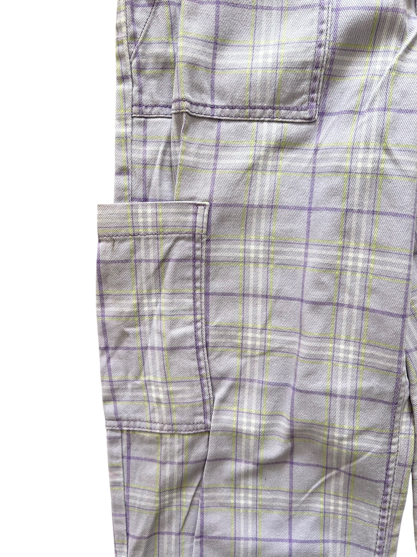 Lavender checked pants