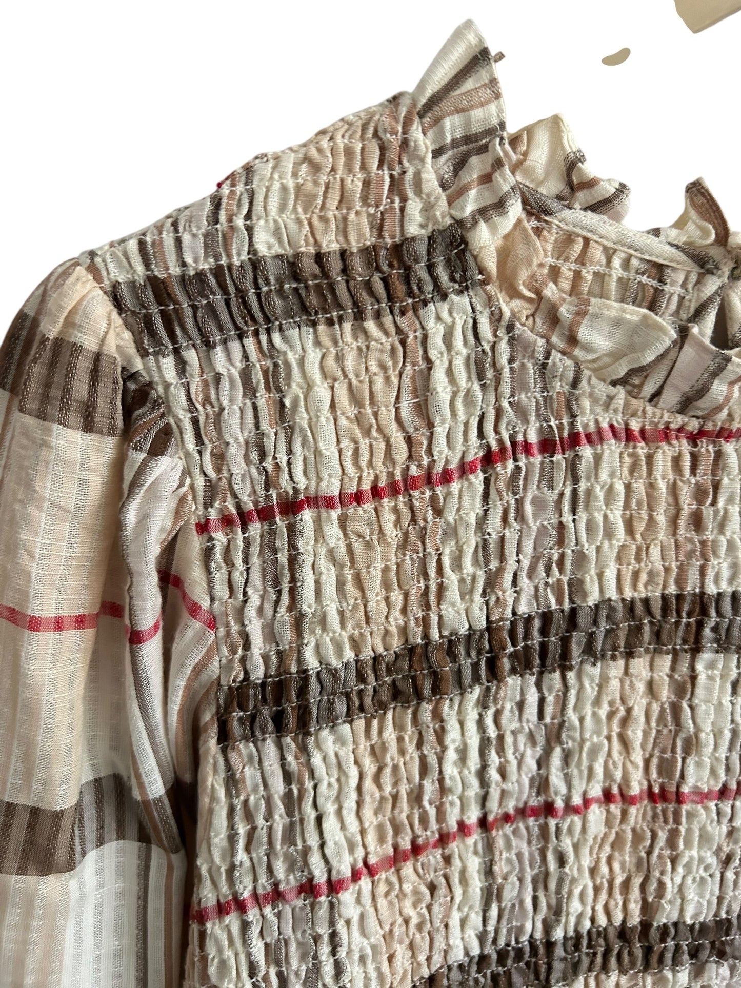 Ruched Striped Top