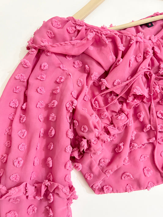 Ruffle Pink Top