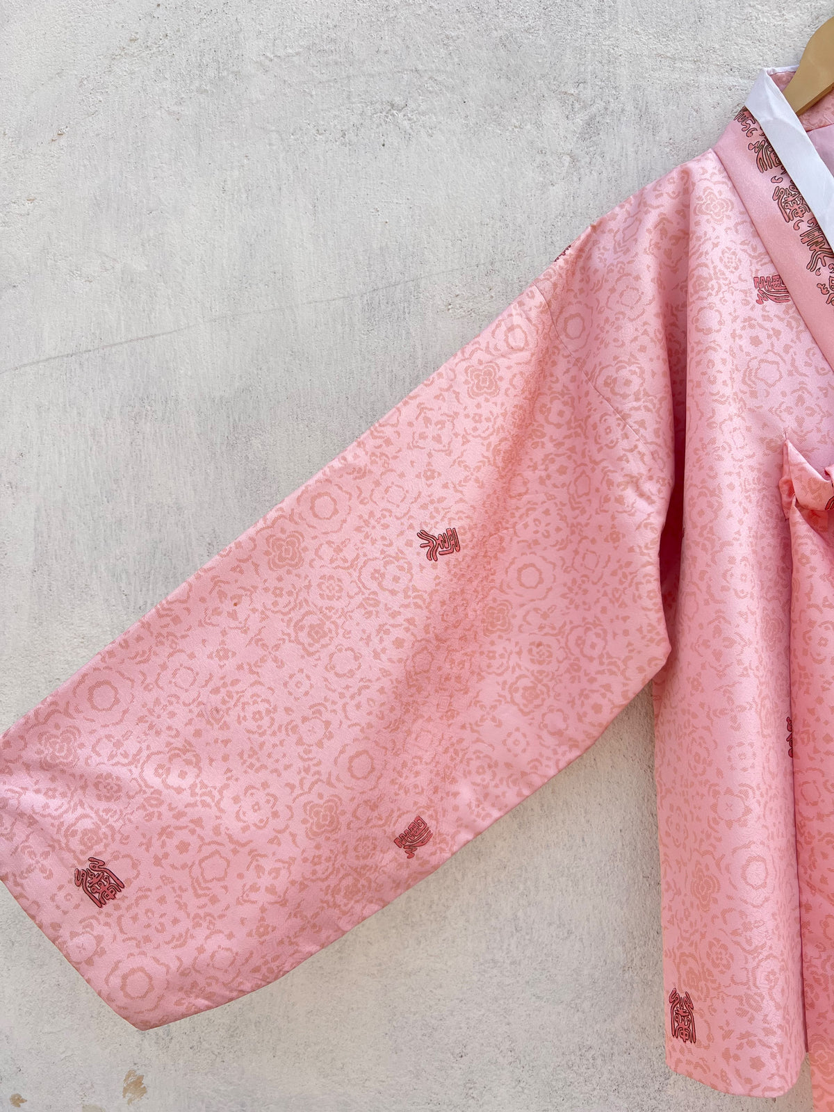 Pink Vintage Hanbok Jacket: 42”