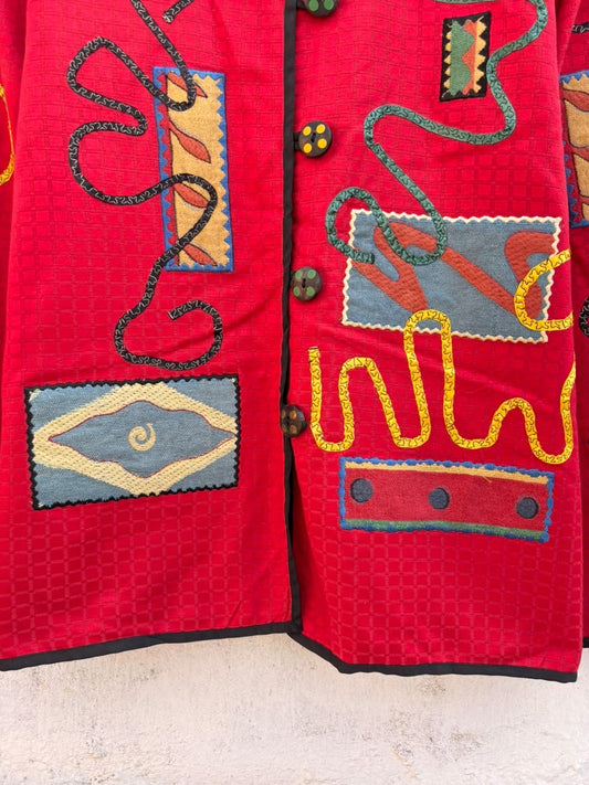 Vintage Red Jacket: 42”