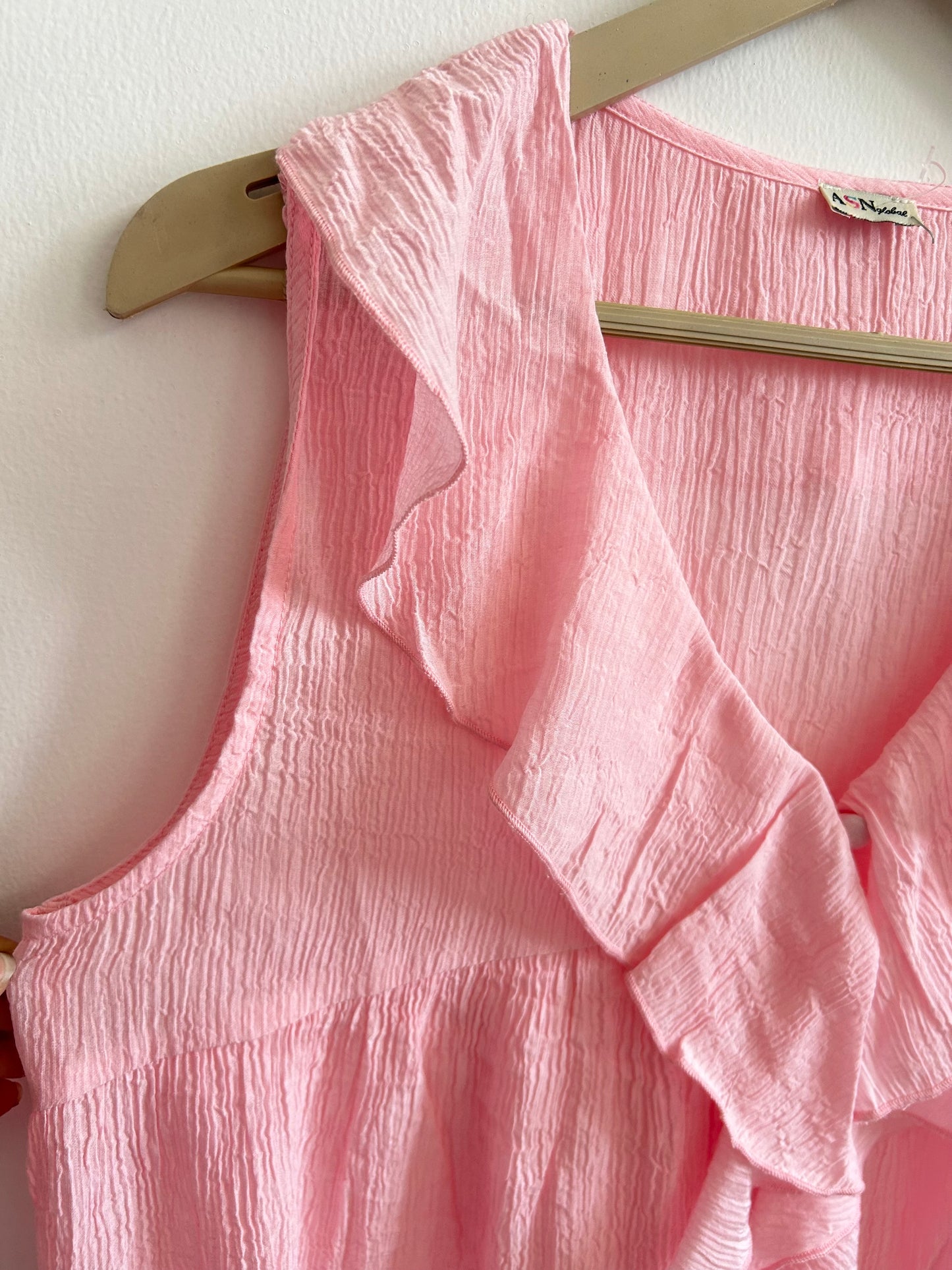 Pink Ruffle Top