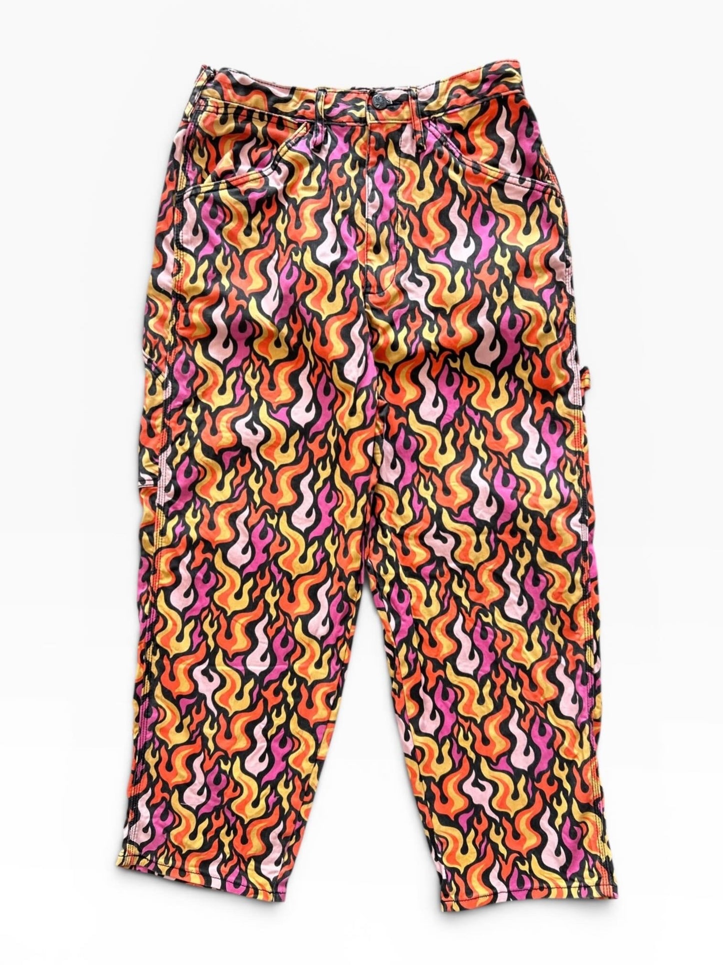 Fire Print Jeans