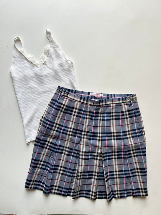 Blue Checkered Waist 30