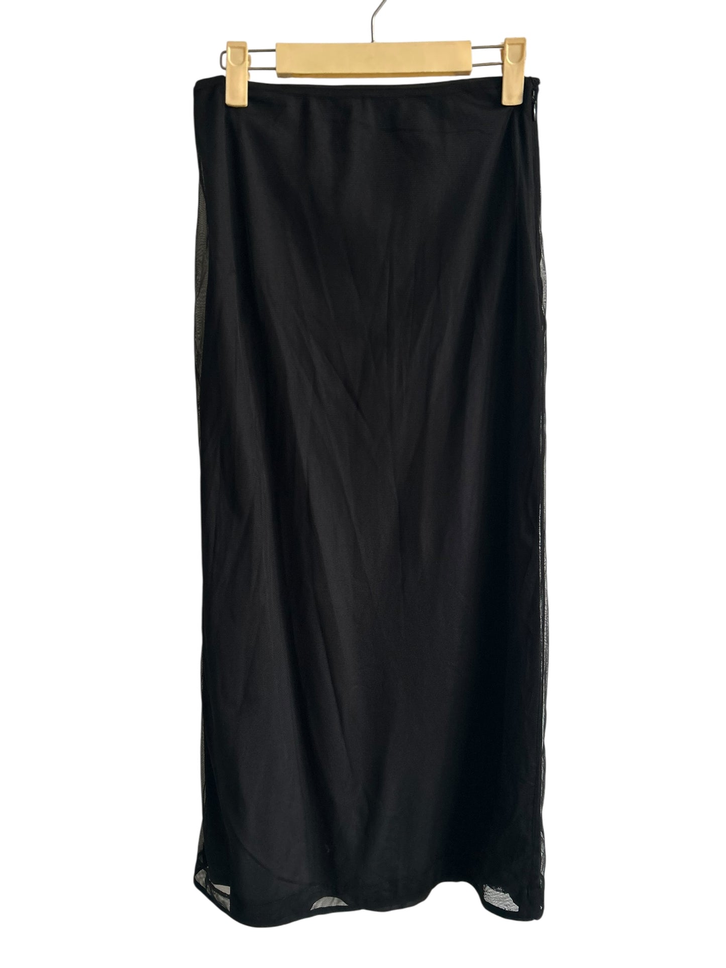 Black Mesh Skirt with lining