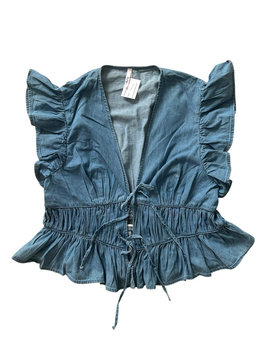 Denim Knot Top:44”