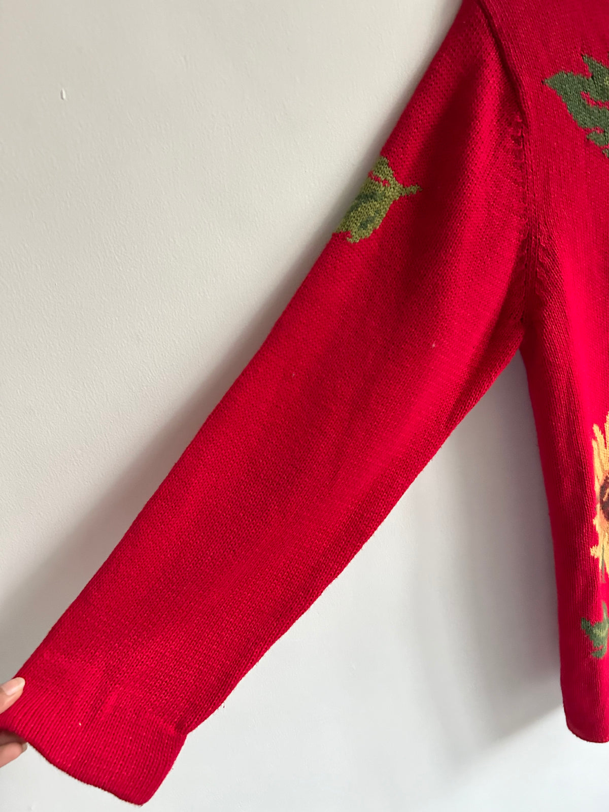 Red Sunflower Sweater