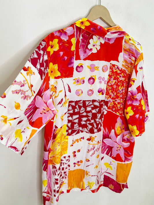 Plum Print Summery Shirt