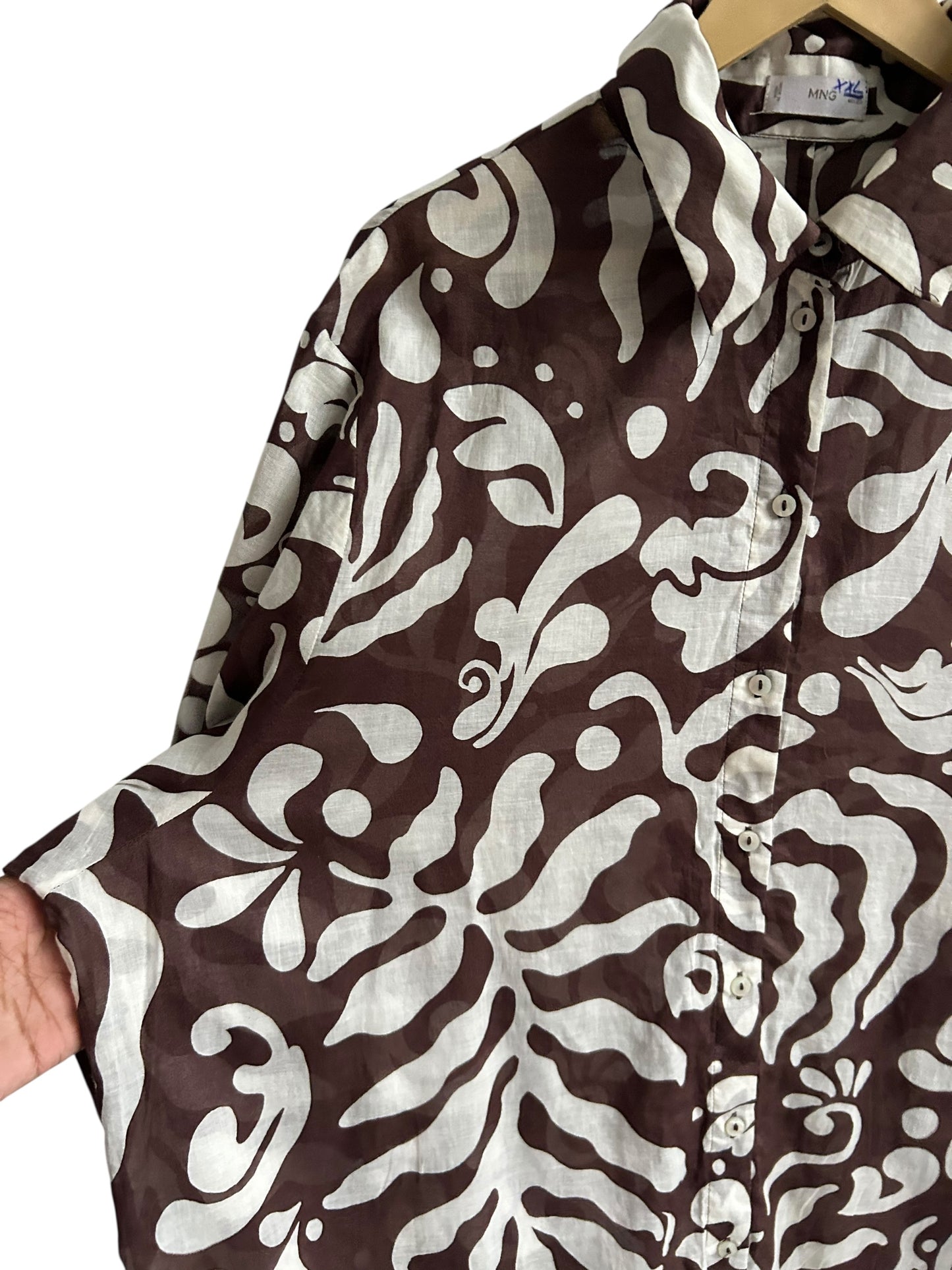 Cotton Mango Brown Shirt