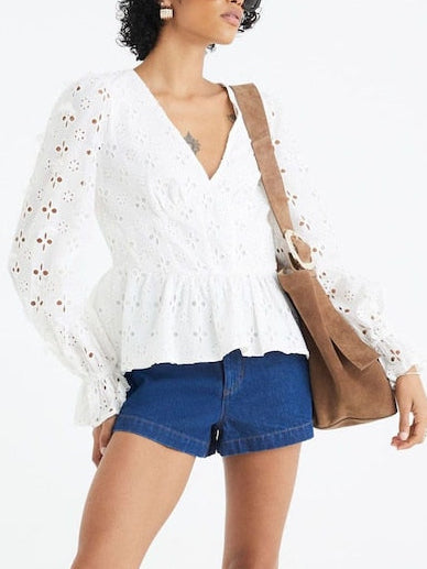 River Island Cotton White Top
