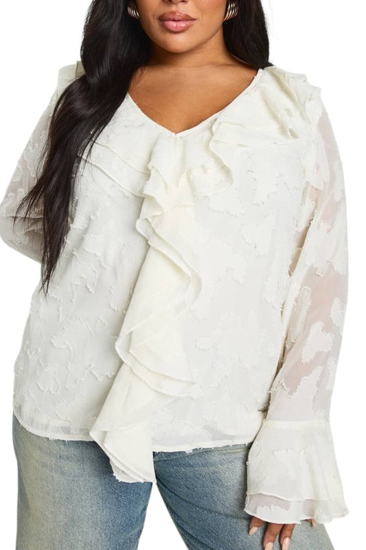 BOOHOO Ruffle Top