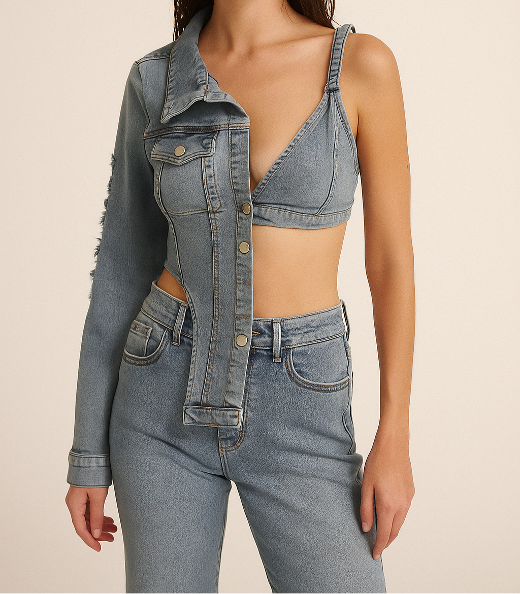 Bralette Denim Jacket
