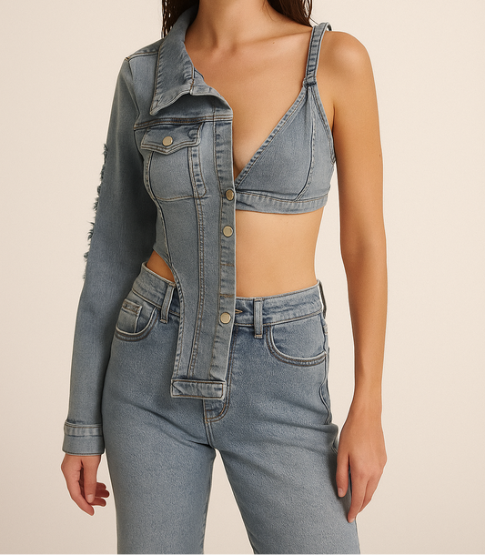 Bralette Denim Jacket