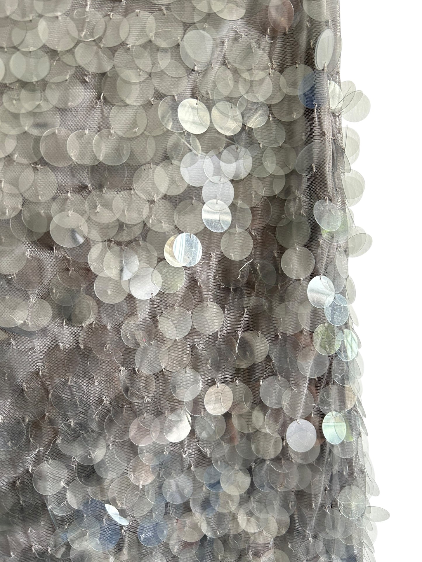 Grey Sequined Skirt