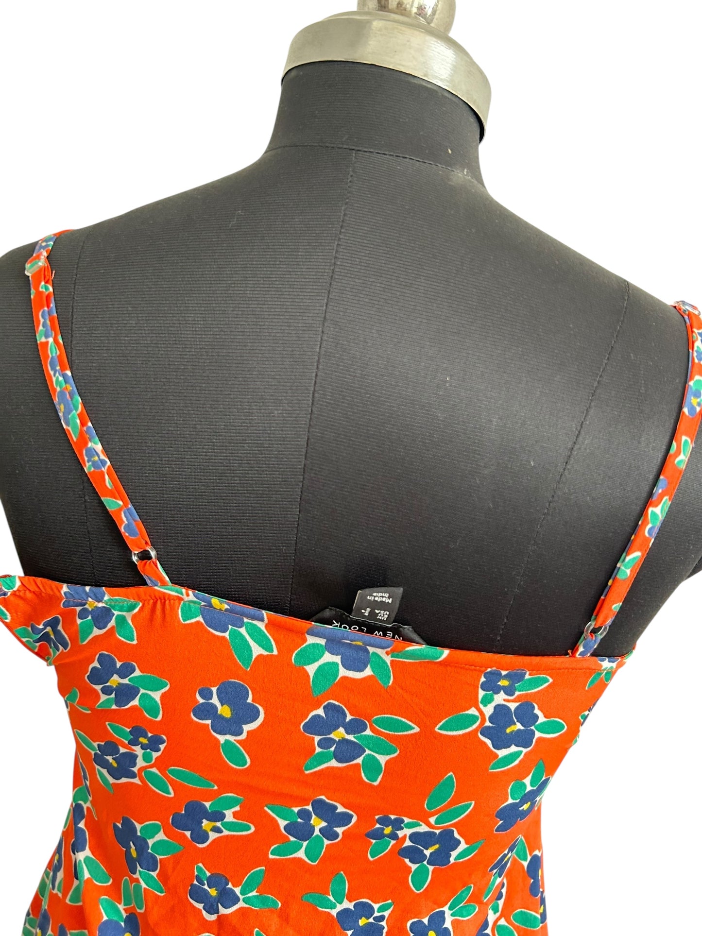 Floral Orange Dress