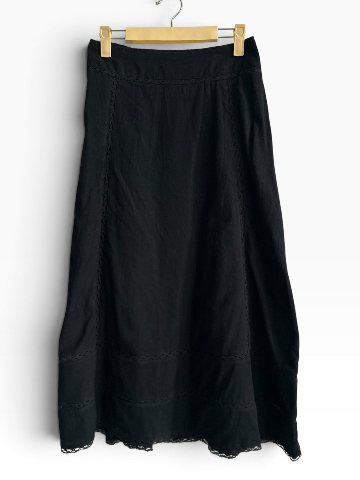 Cotton Black Skirt