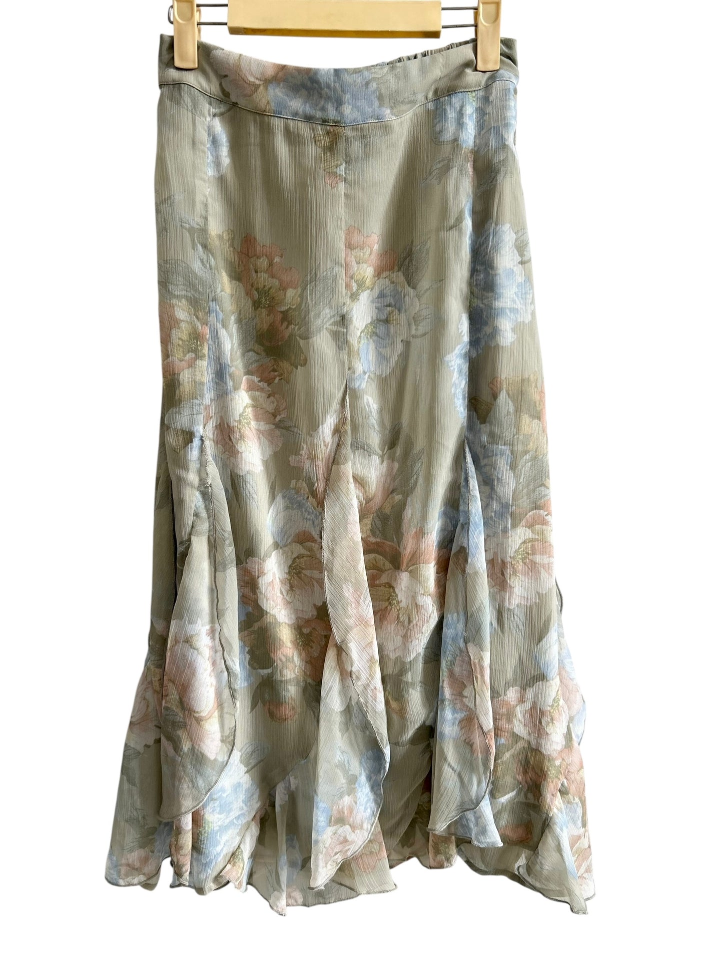 Ruffle Floral Skirt