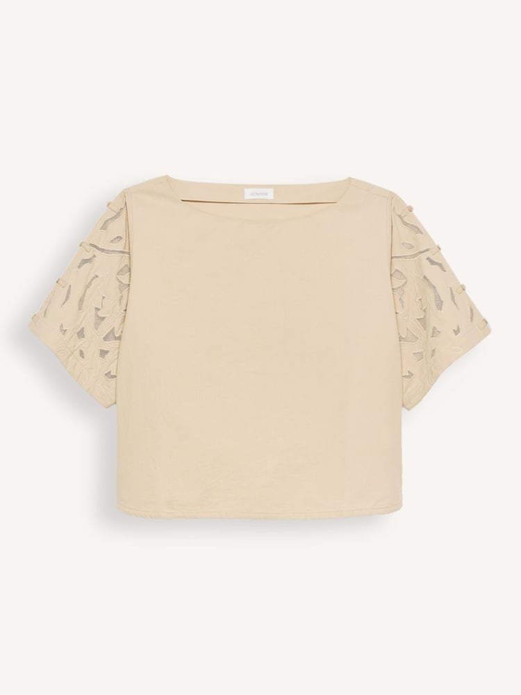 Beige Cotton Top