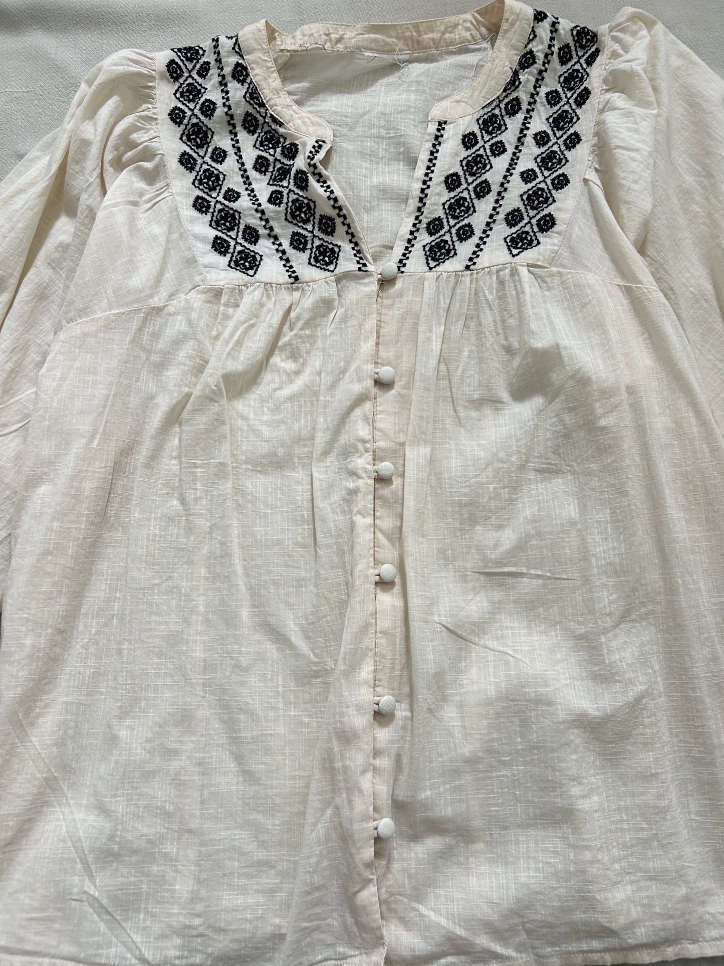 Cotton Embroidered Top