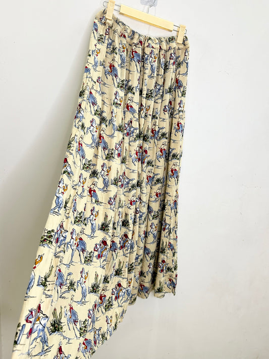 Polo Print Skirt