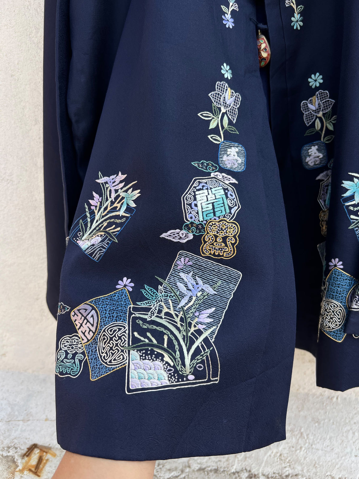 Blue Vintage Jacket: 46”