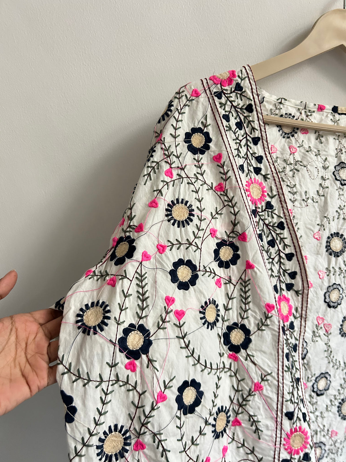 Embroidered Shrug: 46”