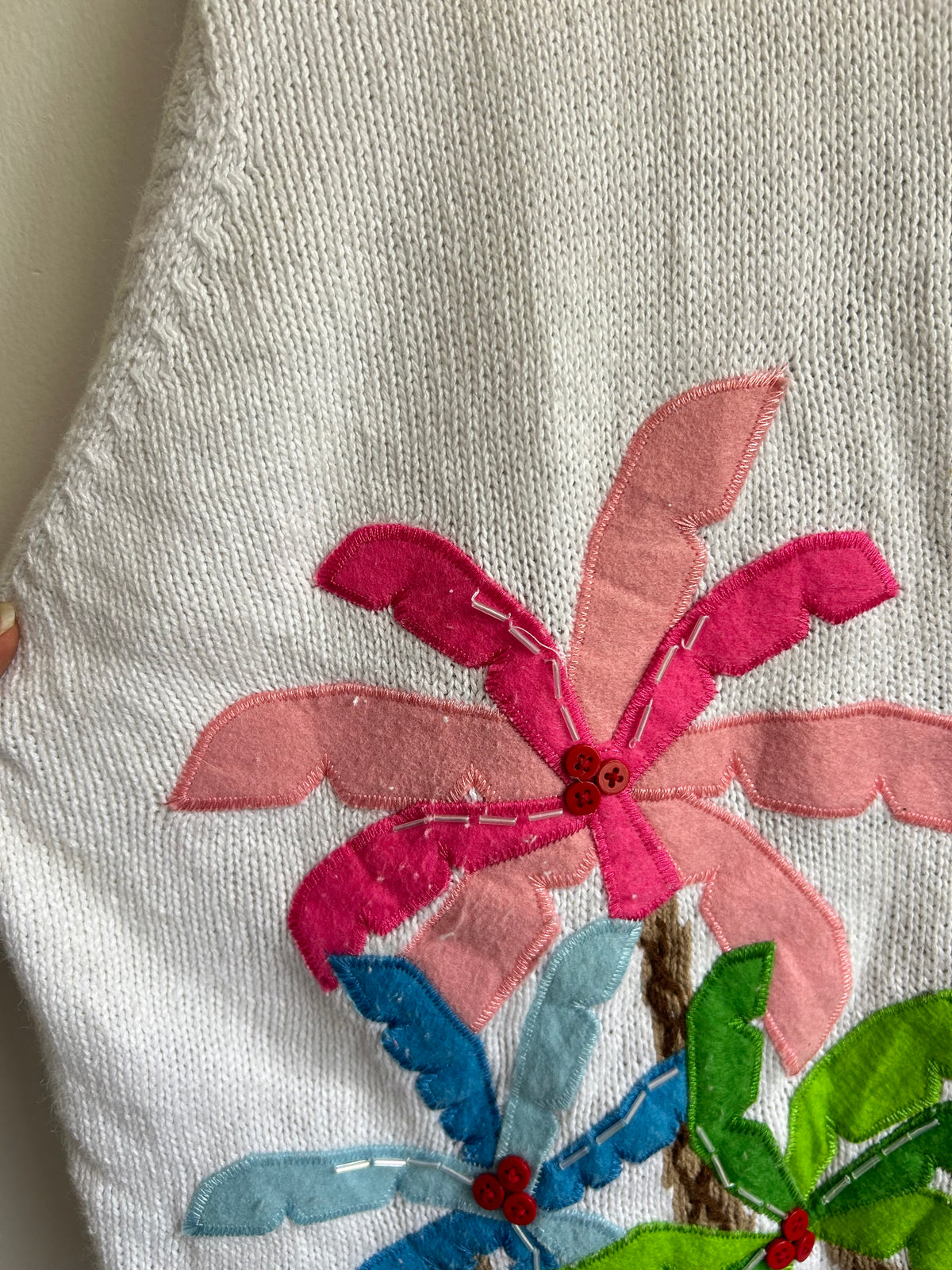 Palm Sequence Sweater