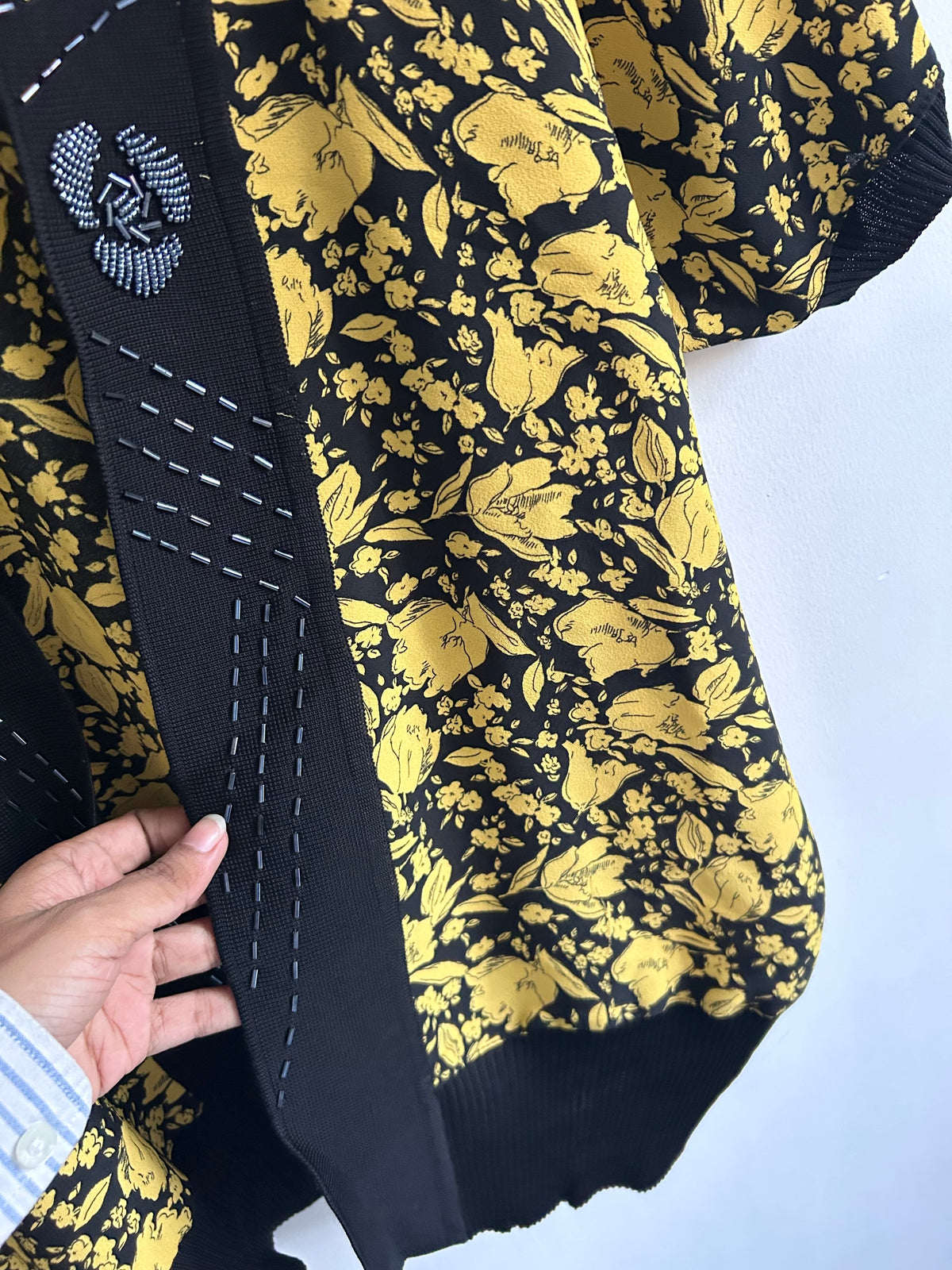 Embellished Yellow Shrug