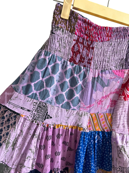Cotton Patchwork Skirt