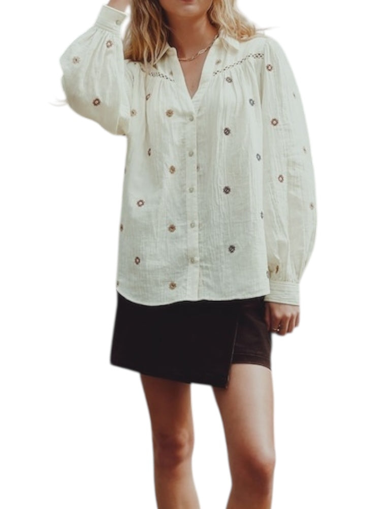 NEXT Cotton Embroidered Top