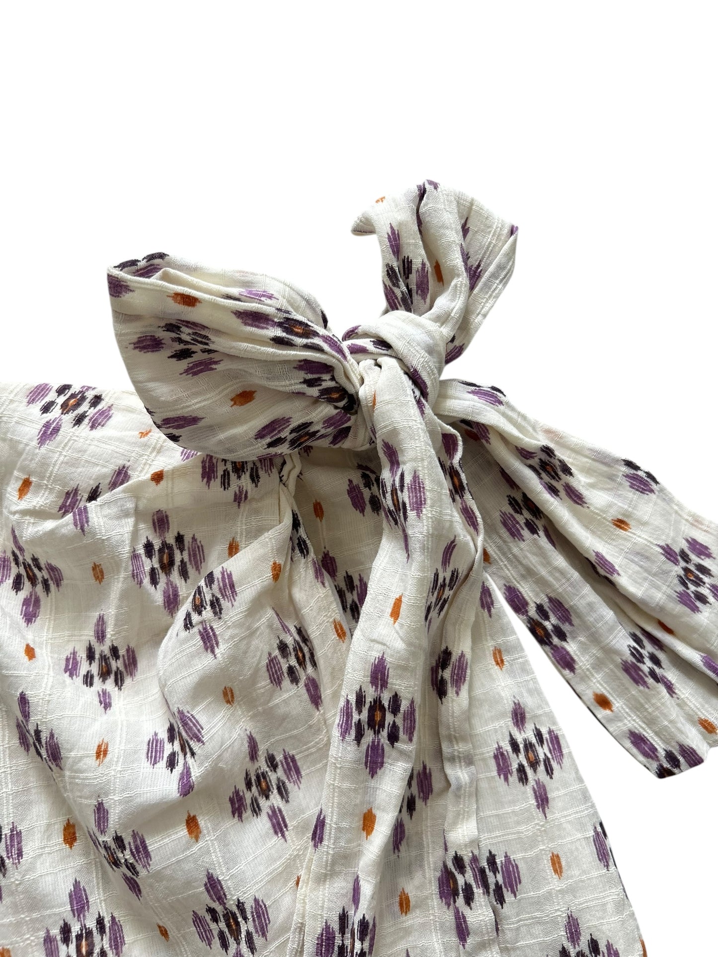 Cotton Ikkat Print Wrap Skirt