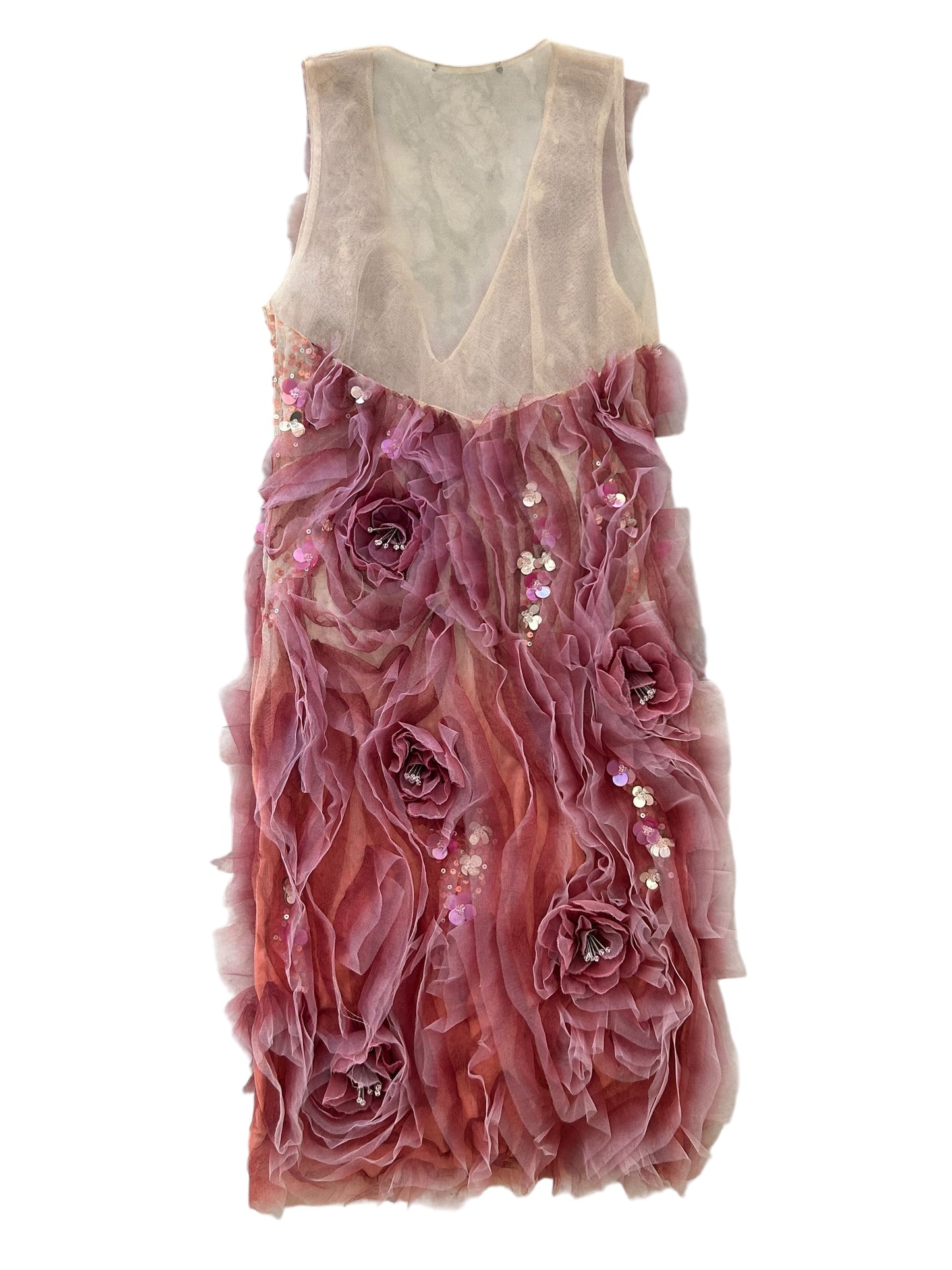 3D Rose Embellishments Dress
