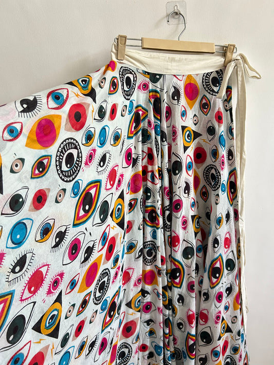 Cotton Eye Print Skirt