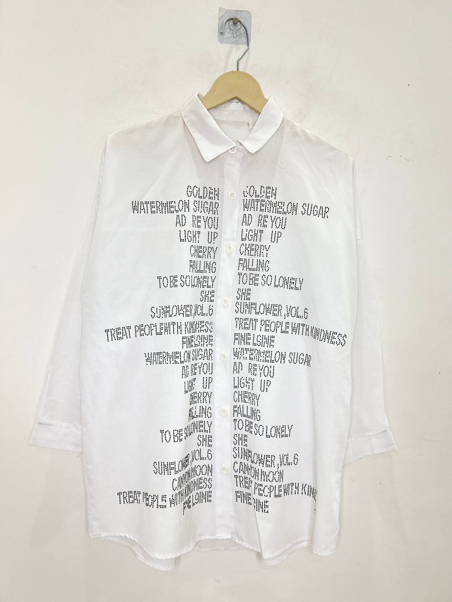 White Embellished Shirt