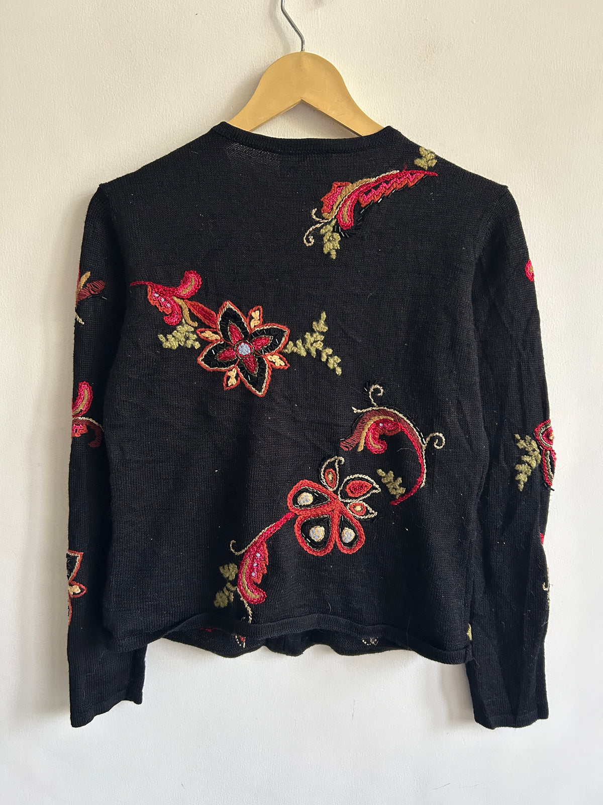 Talbots Floral Sequence Sweater