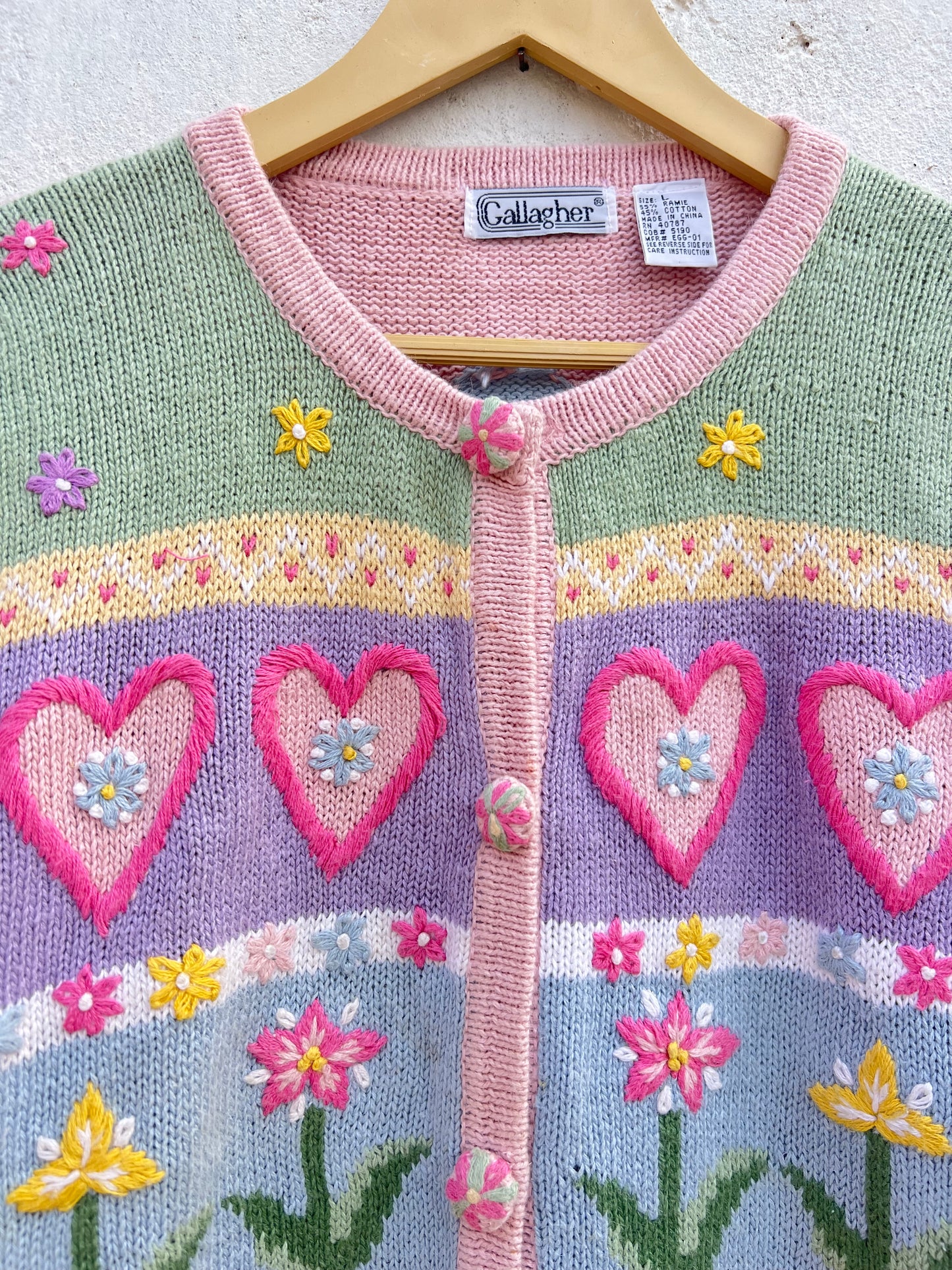 Gallagher Pastel Floral Sweater