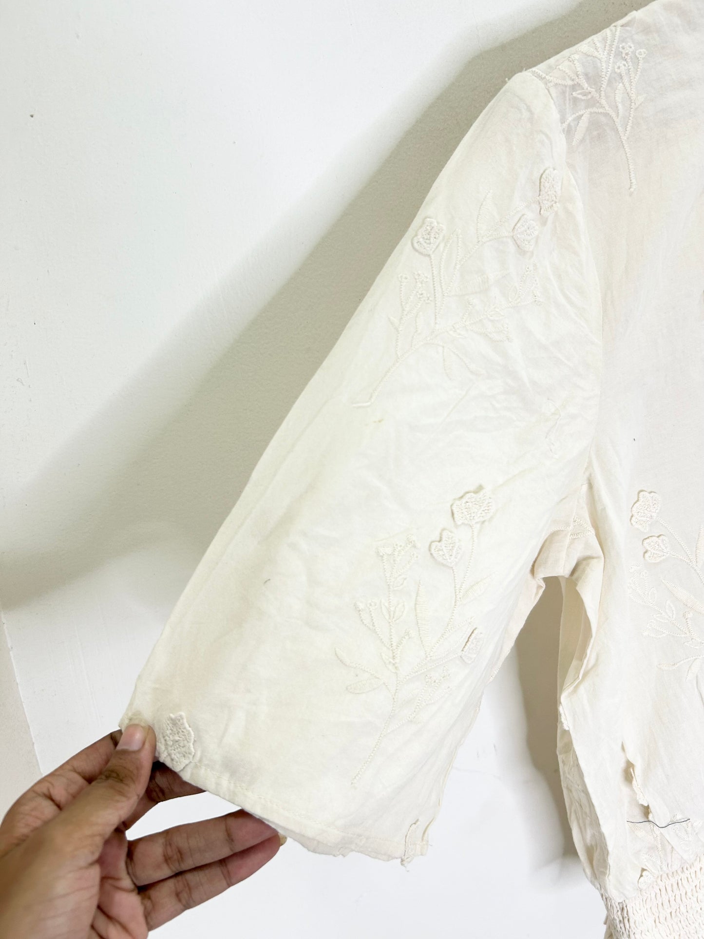 Floral Back Knot Top