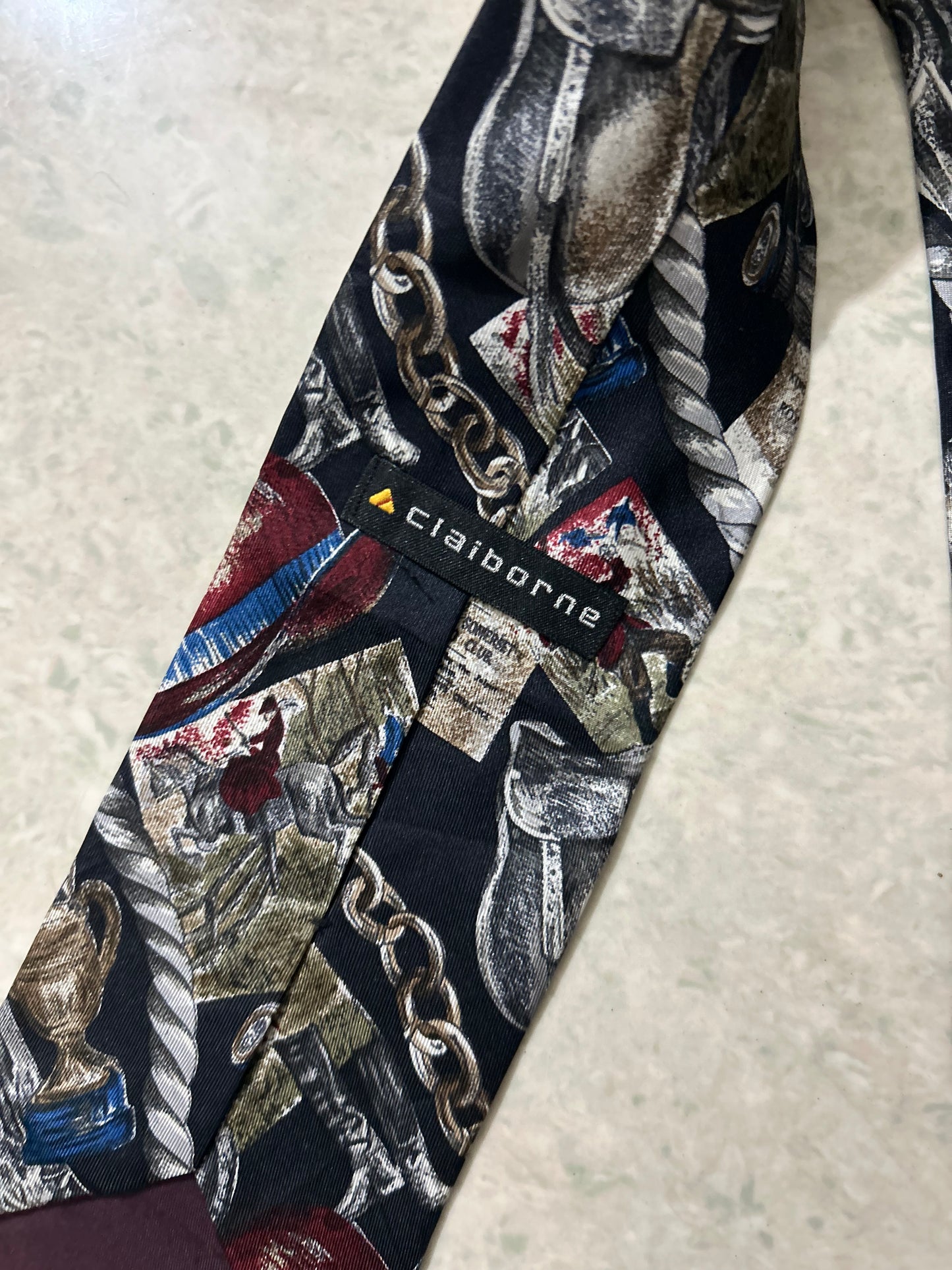 Vintage Horse & Chain Tie