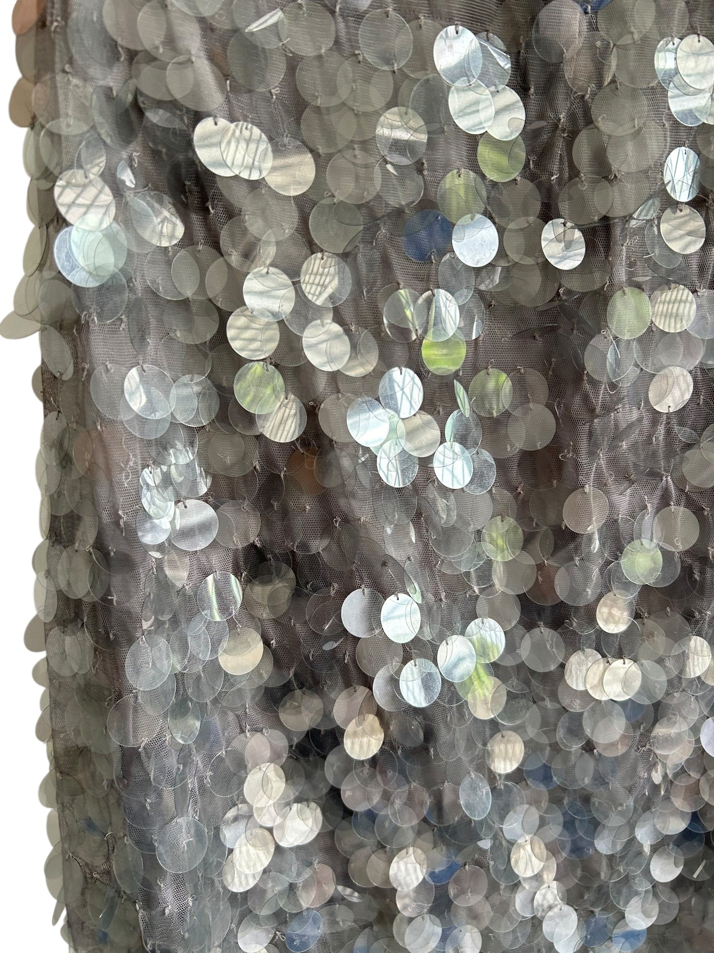 Grey Sequined Skirt