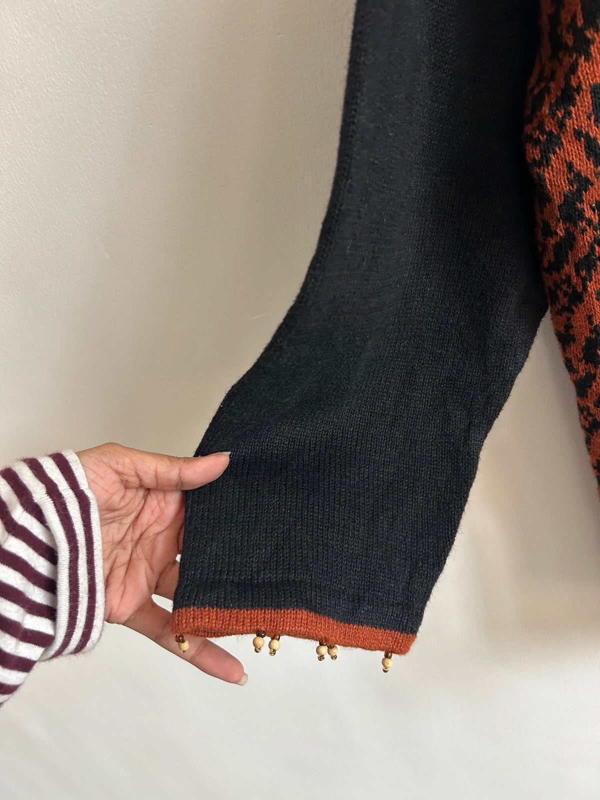 Leopard Print & Elephant Border Cardigan