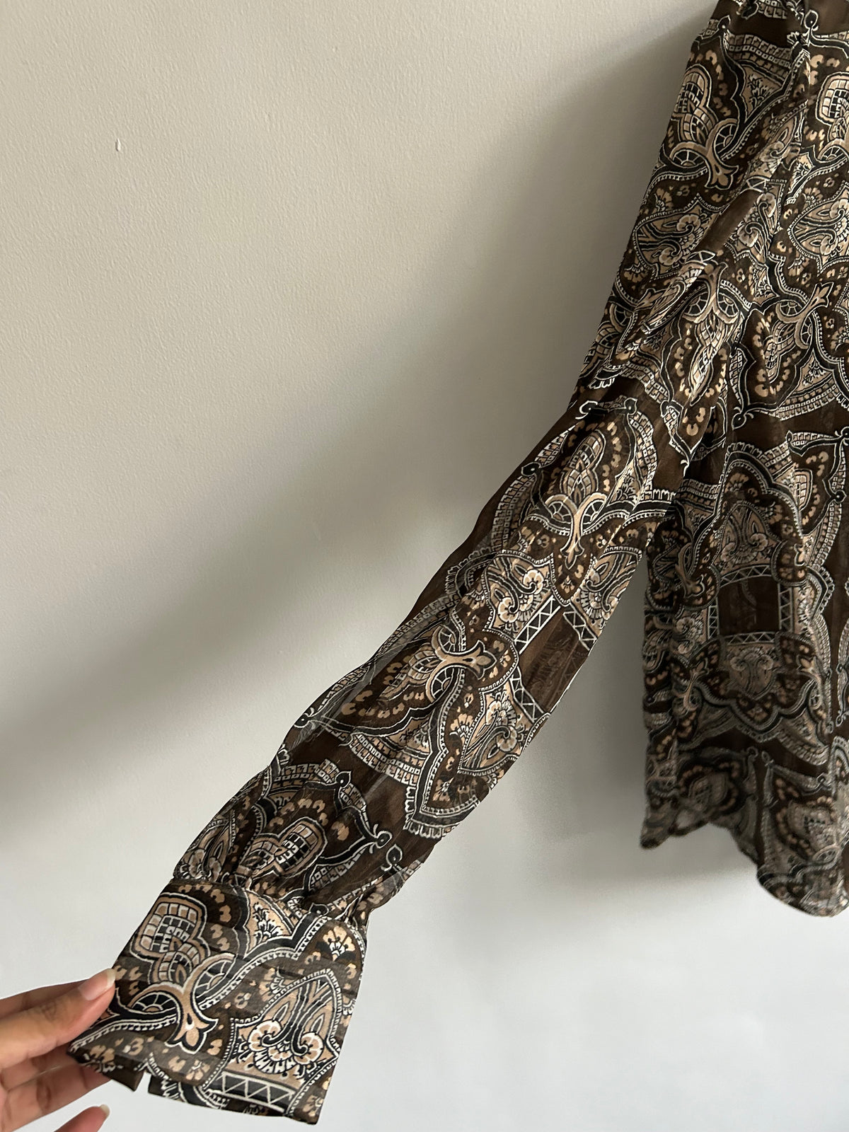 Paisley Brown Top: 44”