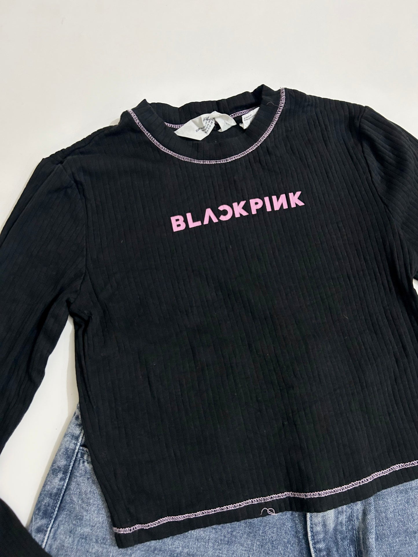 Black Pink Top