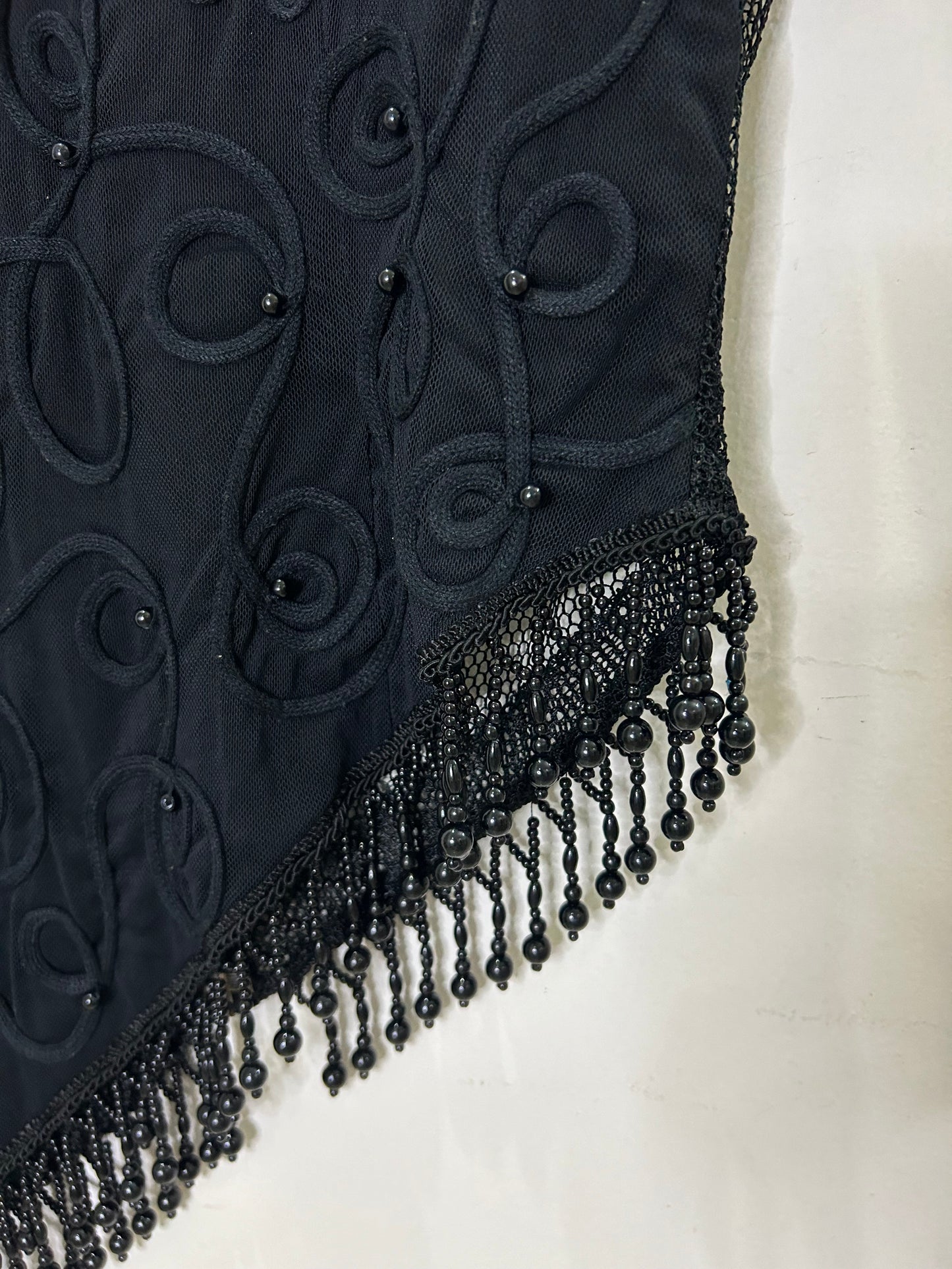 Embellished Mesh Top