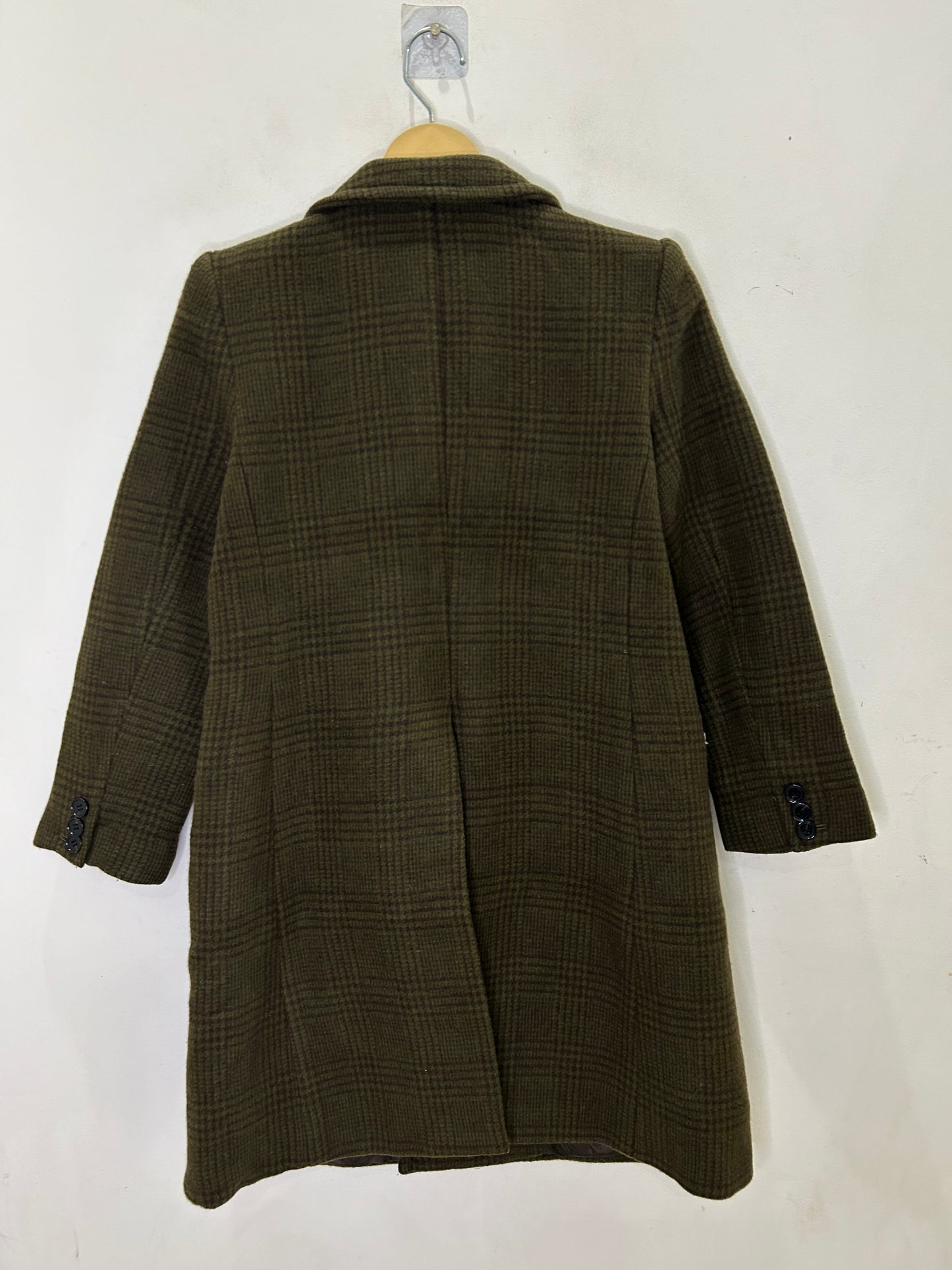 Coat with Shark Button Embellishment